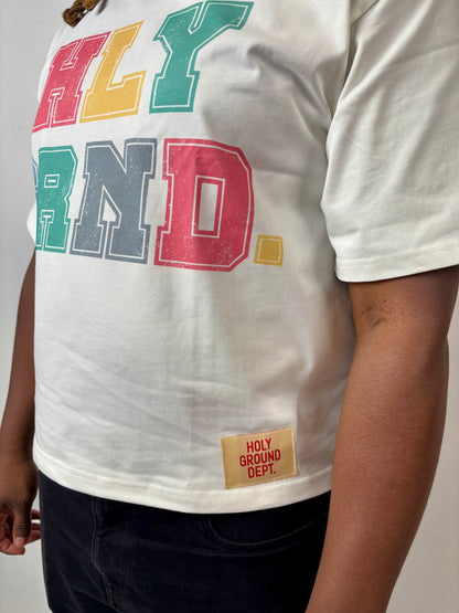 Holy Ground Varsity Tee (White)