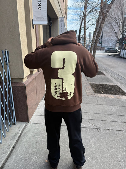 Jesus Saved My Life (Heavyweight hoodie)brown