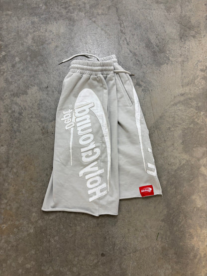 Holy Ground 3/4 Sweat Shorts-Gray