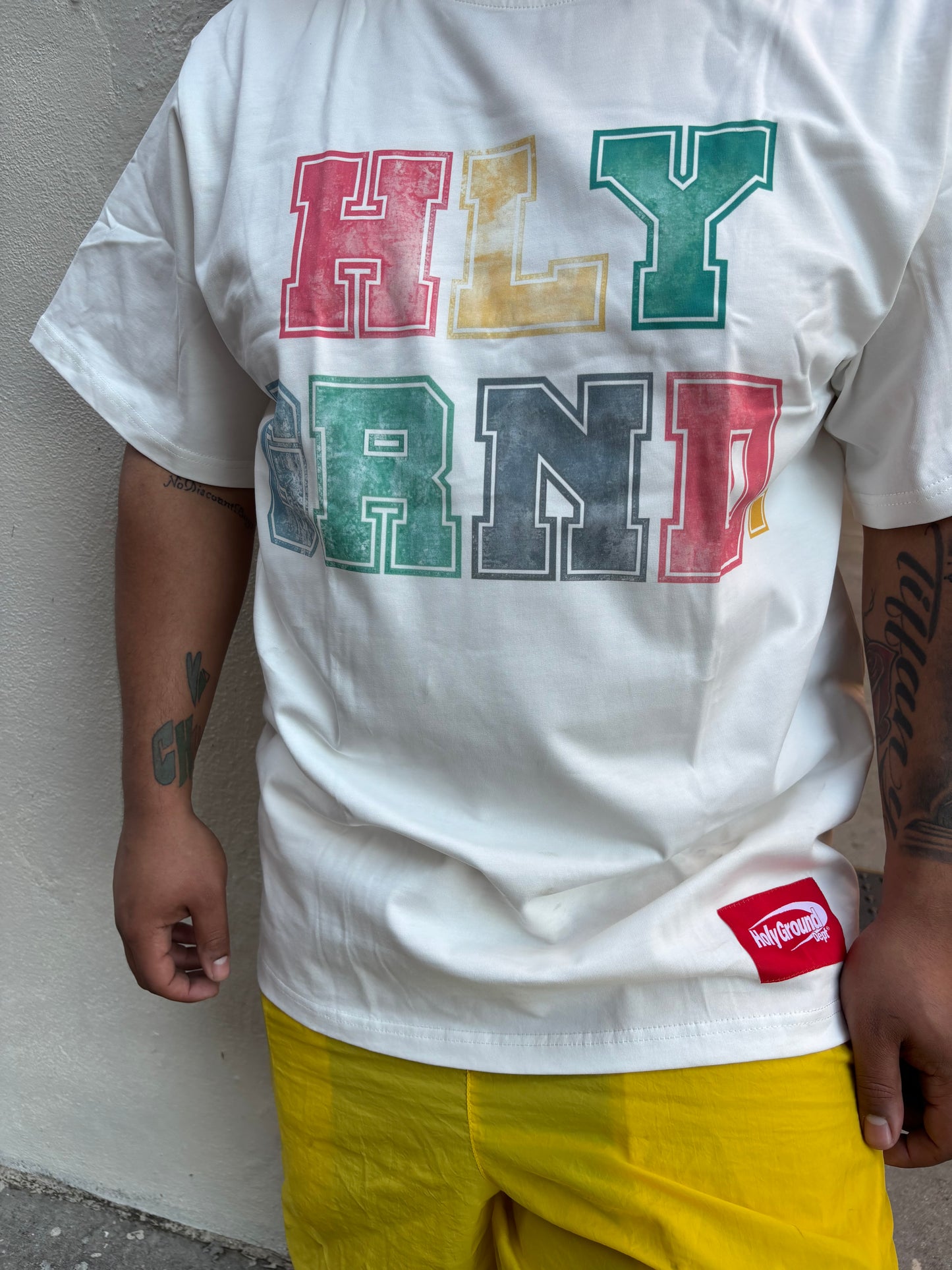 Holy Ground Varsity Tee (White)