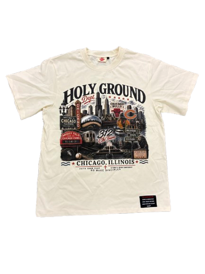 Holy Ground Chicago City Tee – Cream