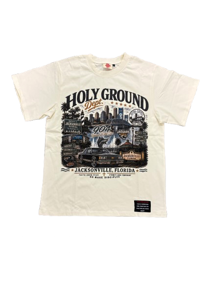 Holy Ground Jacksonville City Tee – Cream