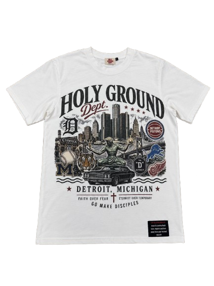 Holy ground Detroit City Tee-White